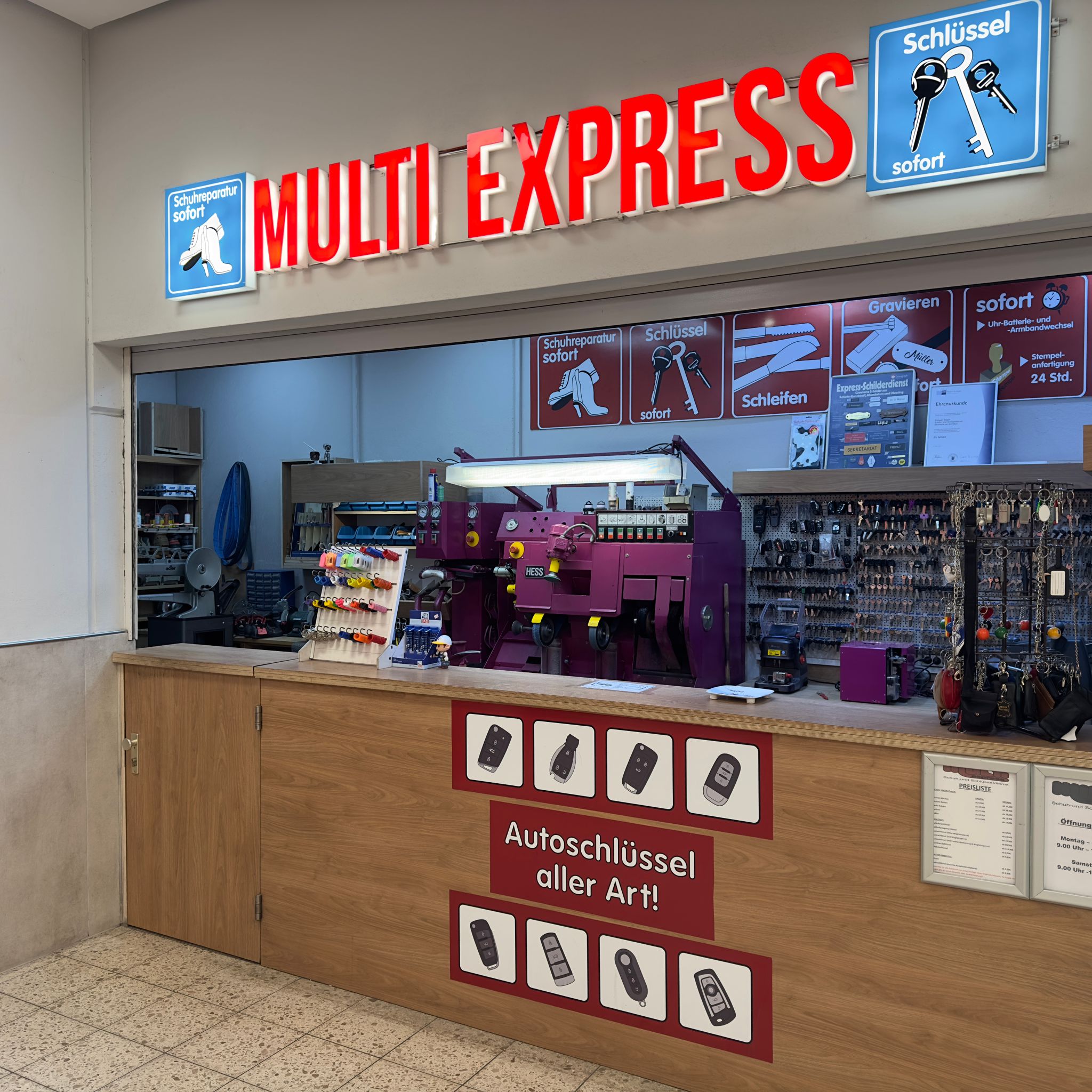 Multi Express Schlüsseldienst im Kaufland